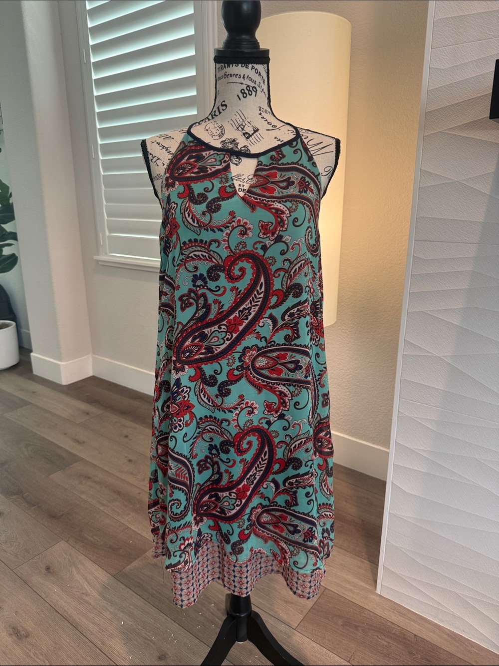 PerSeption Concept Navy and Black Trim Dress